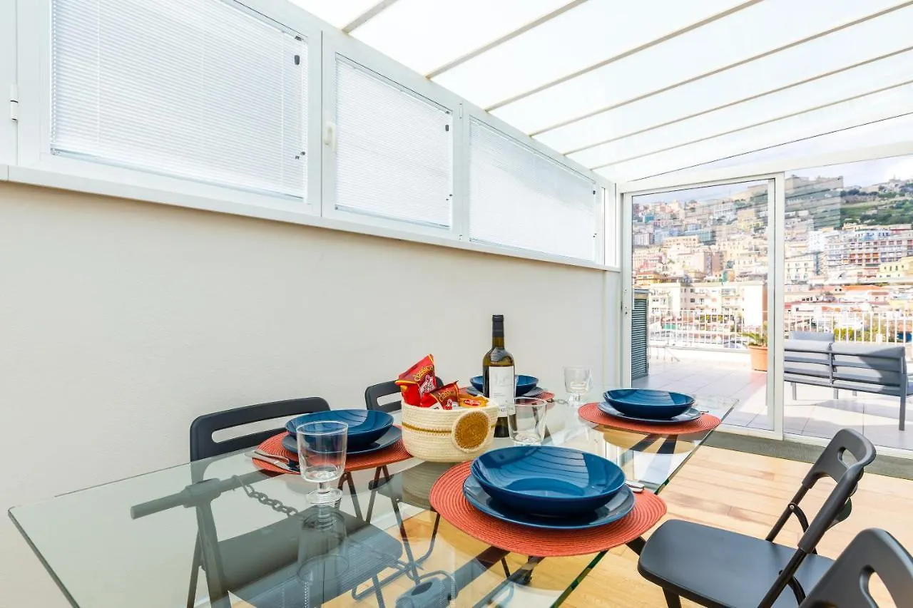 Seaview Terrace 360°& Elegant Loft Apartment Naples Italy
