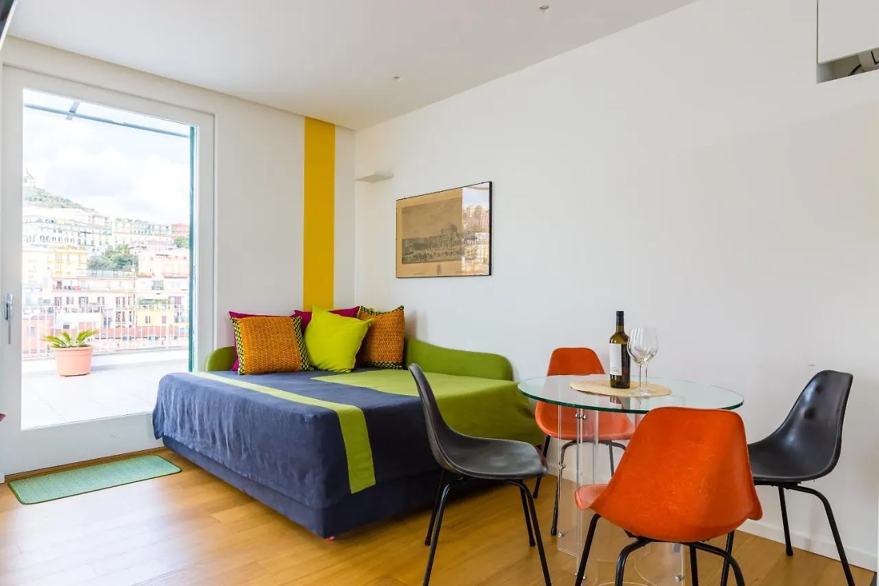 Seaview Terrace 360°& Elegant Loft Apartment Naples Italy