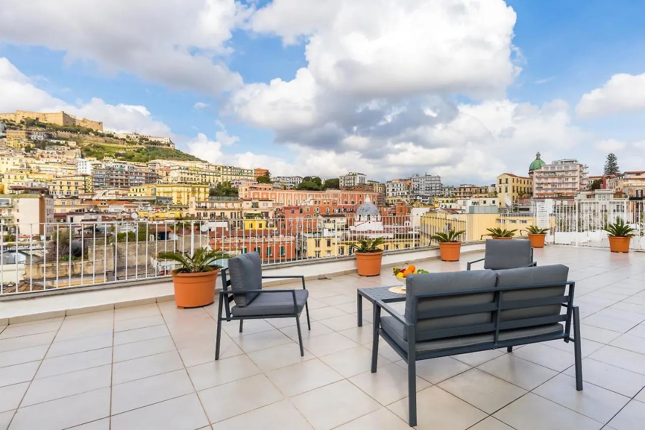 Seaview Terrace 360°& Elegant Loft Apartment Naples Italy